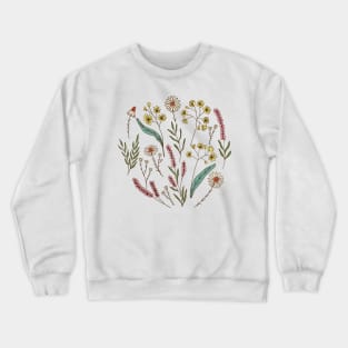 Bedtime tea calming herbs in mint green Crewneck Sweatshirt